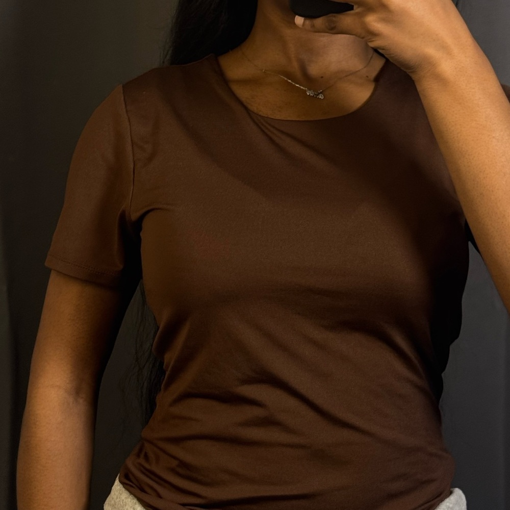 Elegant Brown Women's Bodysuit
